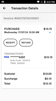 Transaction details